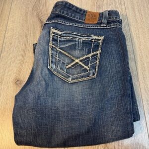 BKE Madison capri crop cropped Women's Blue Jeans denim